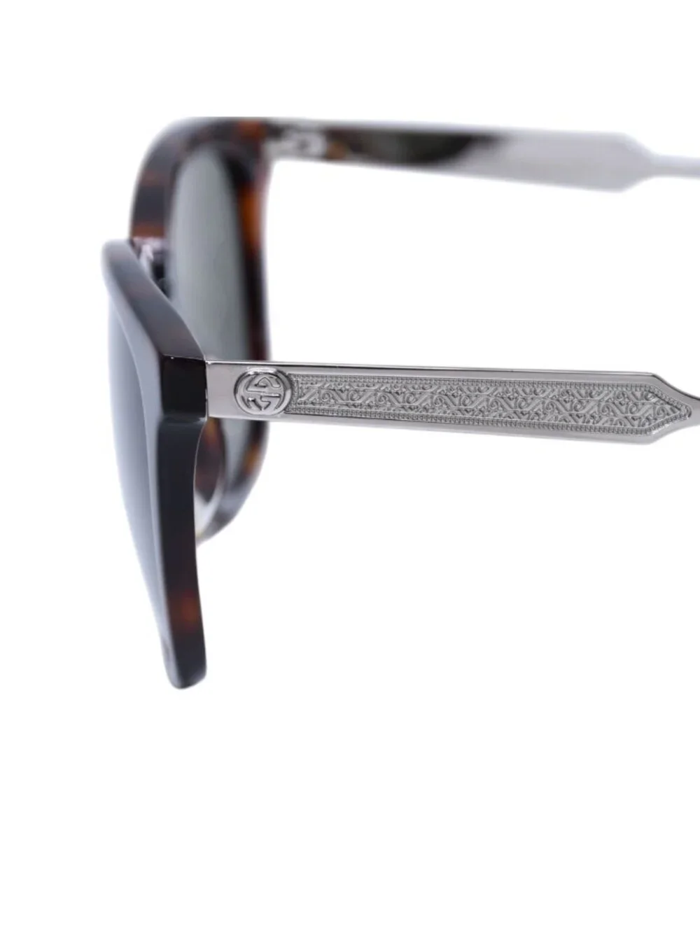 Gucci Sunglasses Green Silver Eyewear
